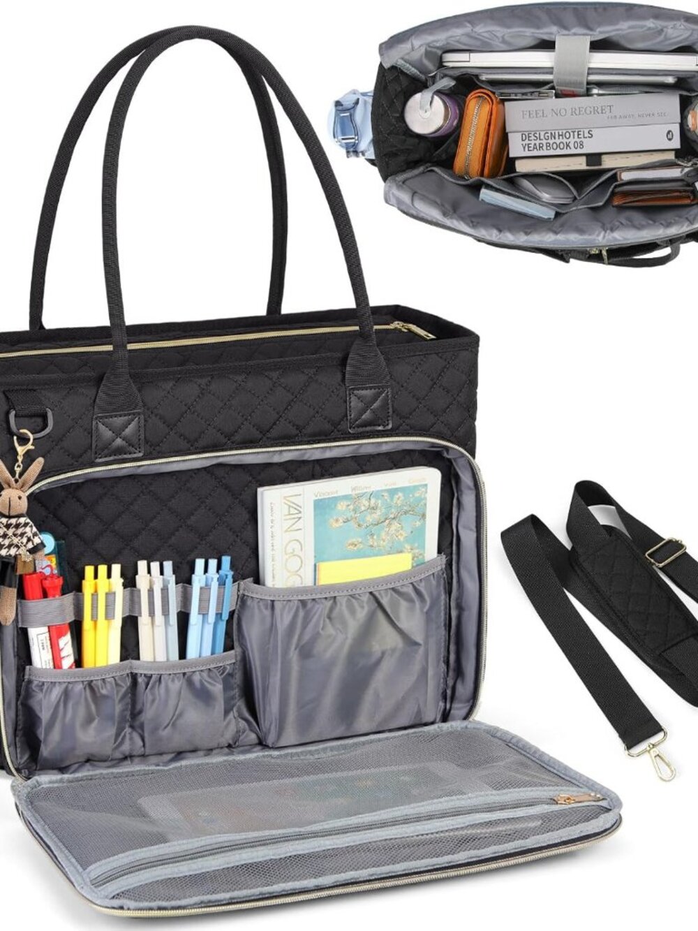 Teacher Tote Bag 15.6 inch Laptop Bag for Women Work Bags Laptop Tote Nurse Bag